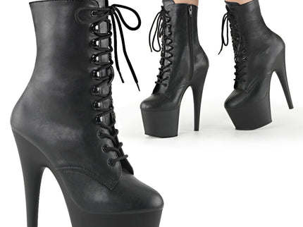 ADORE-1020 - Blk Faux Leather/Blk Matte