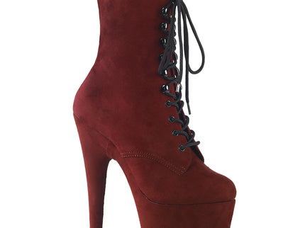 ADORE-1020FS - Burgundy Faux Suede/Burgundy Faux Suede