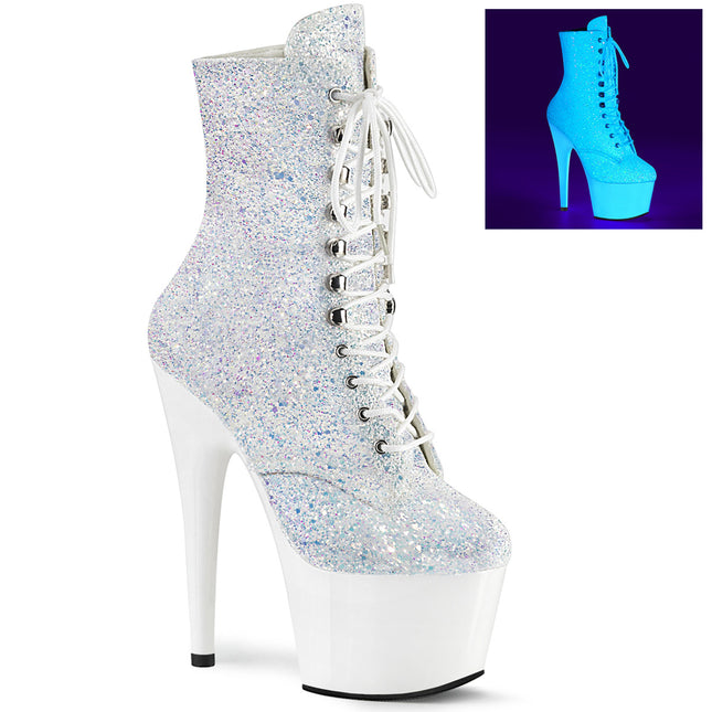 ADORE-1020LG - Neon White Multi Glitter/Neon White