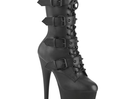 ADORE-1046 - Blk Faux Leather/Blk Matte