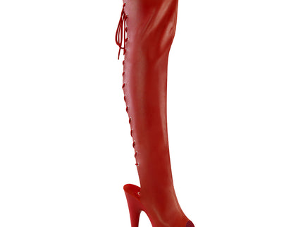 ADORE-3019 - Red Faux Leather/Red Matte