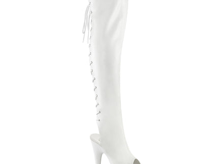 ADORE-3019 - Wht Faux Leather/Wht Matte
