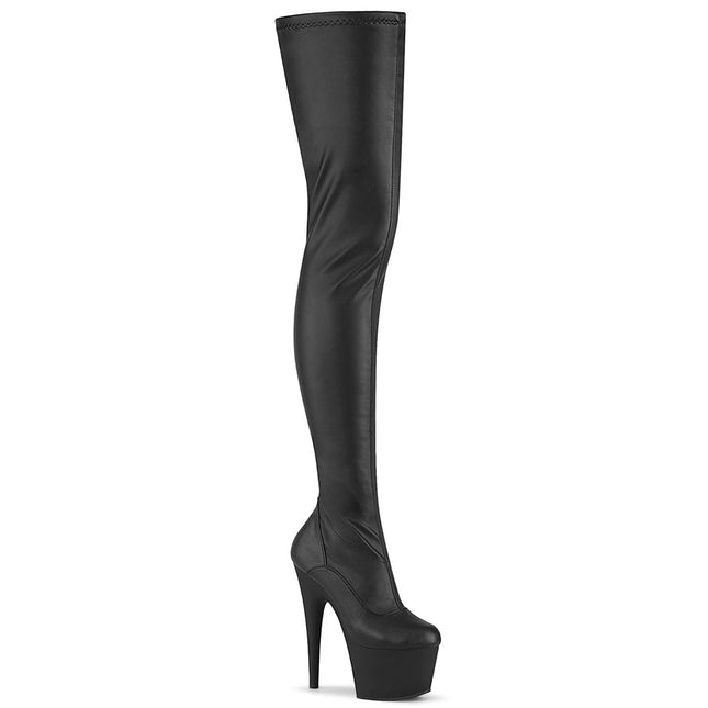 ADORE-4000 - Blk Str. Faux Leather/Blk Matte