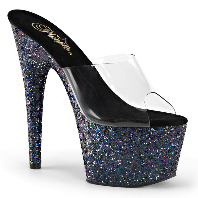ADORE-701LG - Clr/Blk Holo Glitter