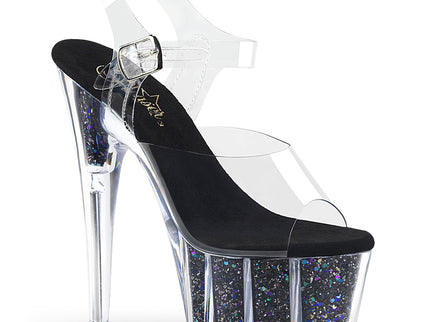 ADORE-708CG - Clr/Blk Confetti Glitter