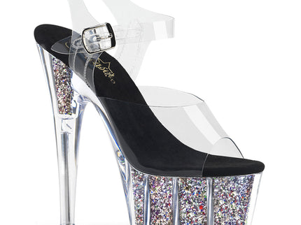 ADORE-708CG - Clr/Slv Confetti Glitter