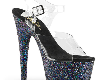 ADORE-708LG - Clr/Blk Multi Glitter