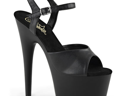 ADORE-709 - Blk Faux Leather/Blk Matte