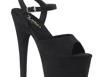 ADORE-709FS - Blk Faux Suede/Blk Faux Suede