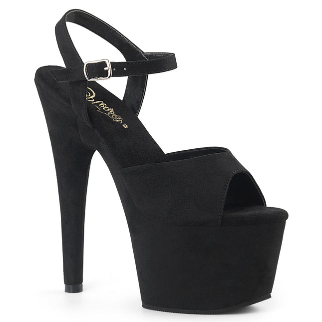 ADORE-709FS - Blk Faux Suede/Blk Faux Suede