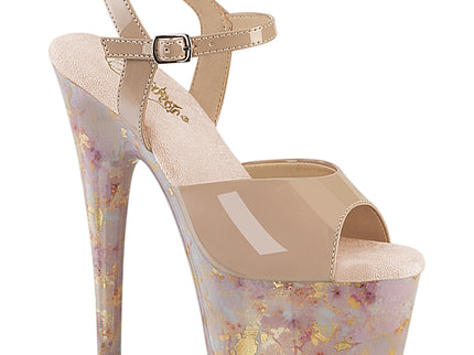 ADORE-709MB - Nude Pat/Blush-Gold Marble