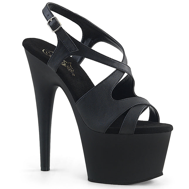 ADORE-730 - Blk Faux Leather/Blk Matte