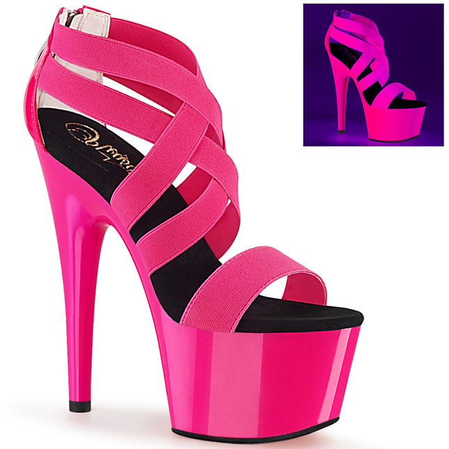 ADORE-769UV - Neon H. Pink Elastic Band-Pat/Neon H. Pink