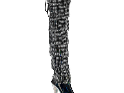 BEJEWELED-3017HG-RSF - Blk Holo Pat/Slv AB RS