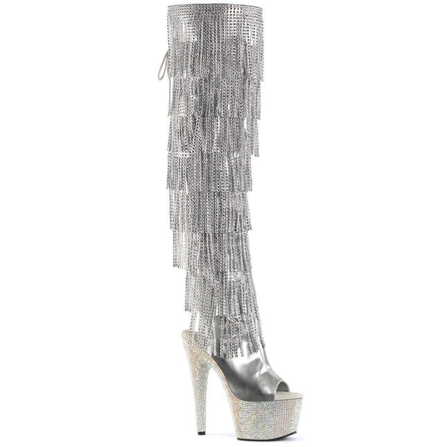 BEJEWELED-3019RSF-7 - Slv Metallic Pu-Slv/Slv Multi RS