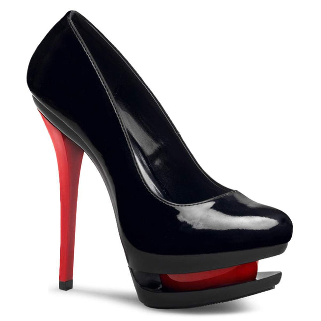06" Heel - BLONDIE-685 BLACK RED