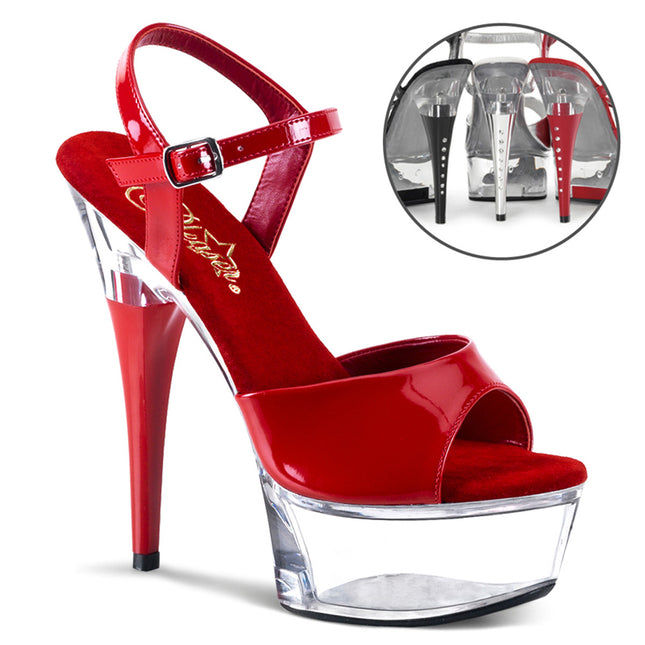 CAPTIVA-609 - Red Pat/Clr