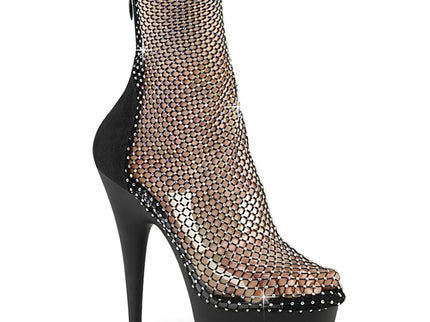 DELIGHT-1009 - Blk Faux Suede-RS Mesh/Blk Matte