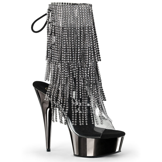 DELIGHT-1017RSF - Clr-Blk/Dark Pewter Chrome