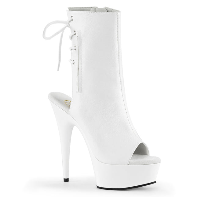 DELIGHT-1018 - Wht Faux Leather/Wht