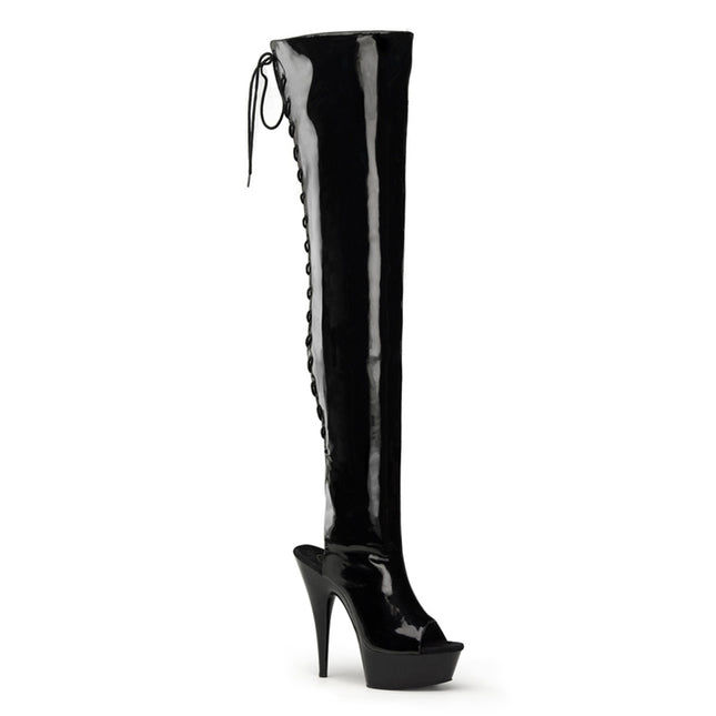 DELIGHT-3017 - Blk Str Pat/Blk