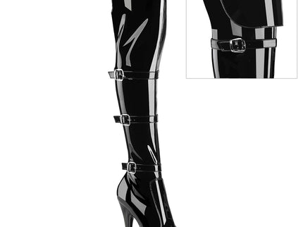 DELIGHT-3018 - Blk Str. Pat/Blk