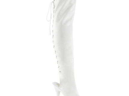 DELIGHT-3019 - Wht Faux Leather/Wht