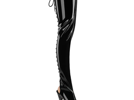DELIGHT-4017 - Blk Str Pat/Blk