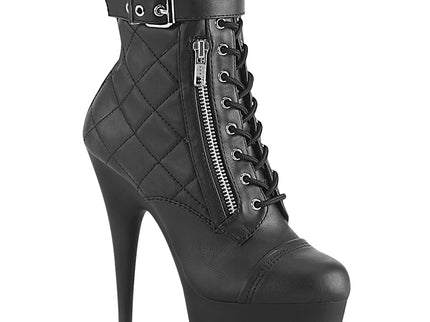 DELIGHT-600-05 - Blk Faux Leather/Blk Matte