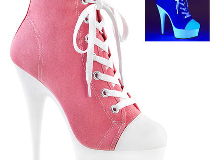 DELIGHT-600SK-02 - Pink Canvas/Neon White