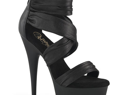 DELIGHT-620 - Blk Faux Le-Fabric/Blk Matte