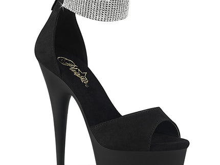 DELIGHT-625 - Blk Faux Suede/Blk Matte