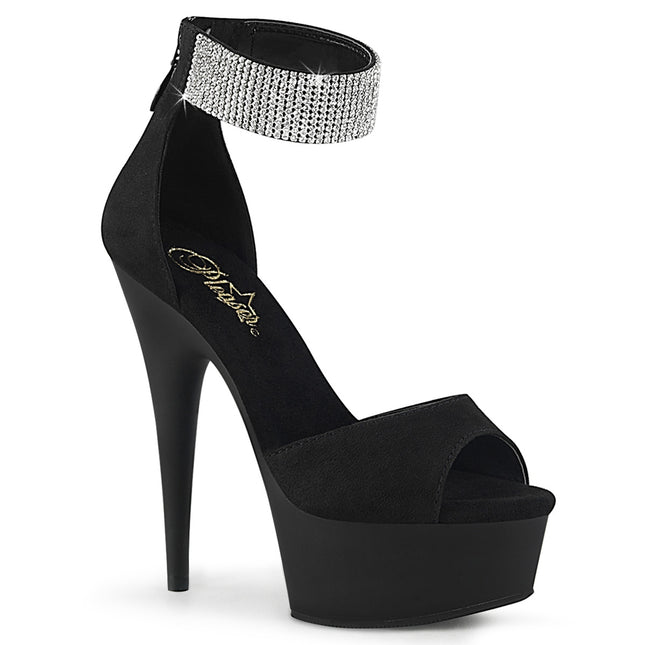 DELIGHT-625 - Blk Faux Suede/Blk Matte