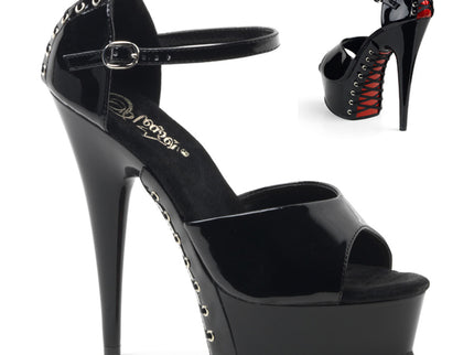 DELIGHT-660FH - Blk-Red Pat/Blk