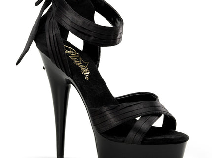 DELIGHT-668 - Blk Satin/Blk