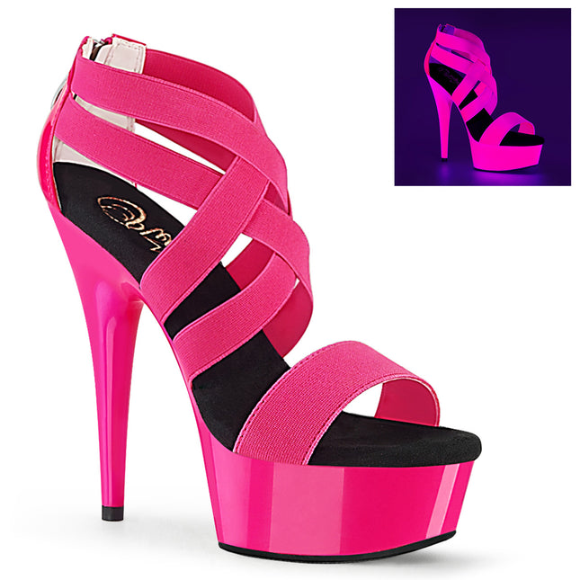 DELIGHT-669UV - Neon H. Pink Elastic Band-Pat/Neon H. P.