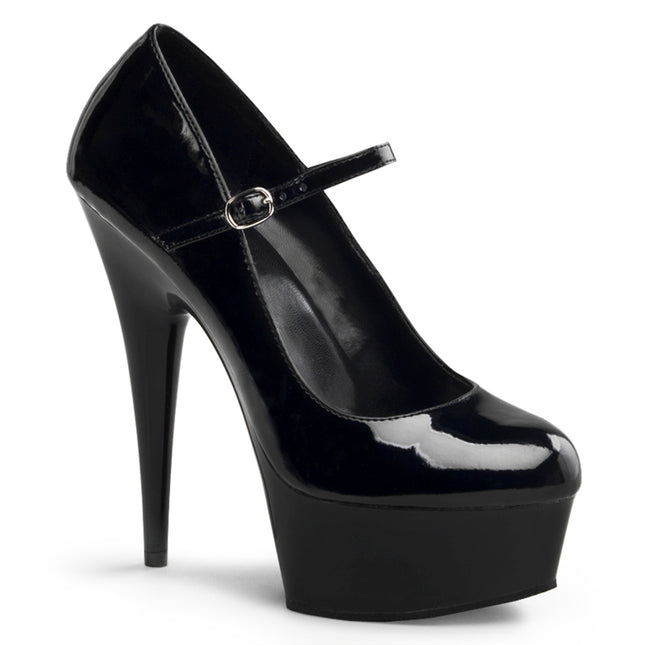 DELIGHT-687 - Blk Pat/Blk