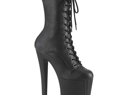 ENCHANT-1040 - Blk Faux Leather/Blk Matte