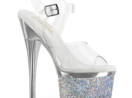 ESTEEM-708CHLG - Clr/Slv Chrome-Multi Glitter
