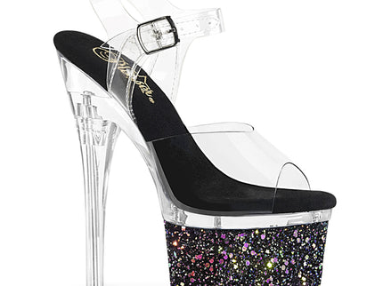 ESTEEM-708LG - Clr/Clr-Blk Multi Glitter