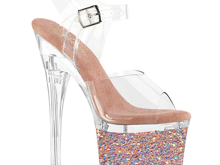 ESTEEM-708LG - Clr/Clr-Rose Gold Glitter