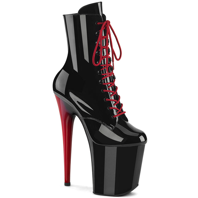 FLAMINGO-1020 - Blk Pat/Blk-Red