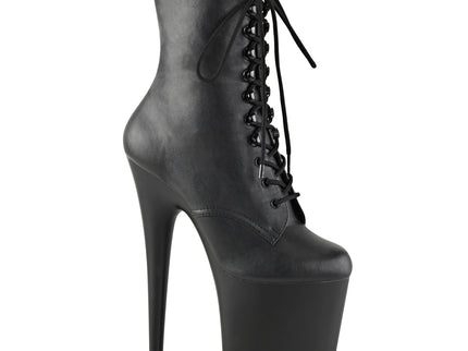 FLAMINGO-1020 - Blk Faux Leather/Blk Matte