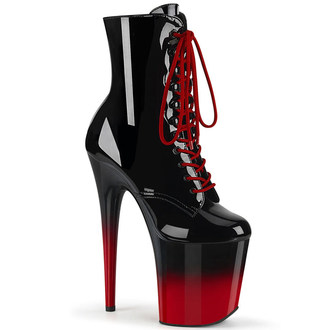 FLAMINGO-1020BR-H - Blk Pat/Blk-Red