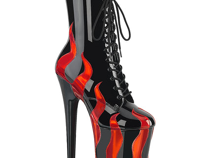 FLAMINGO-1020FLM - Blk Pat-Red Metallic Pu/Blk-Red Metallic Pu