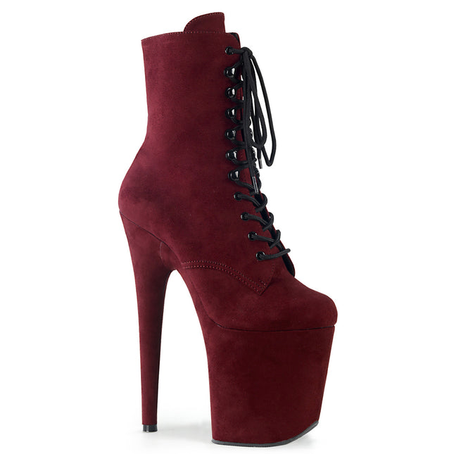 FLAMINGO-1020FS - Burgundy Faux Suede/Burgundy Faux Suede