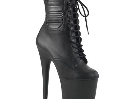 FLAMINGO-1020PK - Blk Faux Leather/Blk Matte