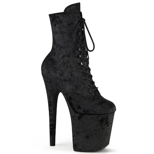 FLAMINGO-1020WR - Blk Shimmering Fabric/Blk