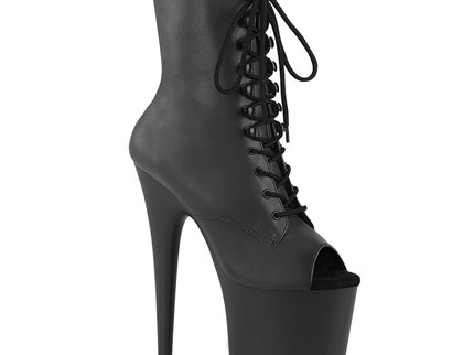 FLAMINGO-1021 - Blk Faux Leather/Blk Matte