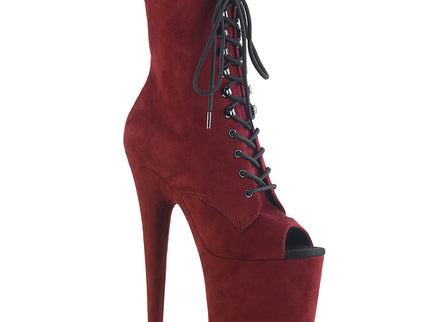 FLAMINGO-1021FS - Burgundy Faux Suede/Burgundy Faux Suede
